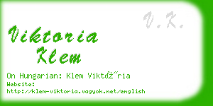 viktoria klem business card